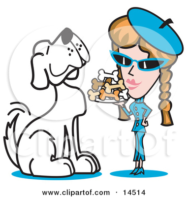 s a Woman Serves Him a Tray of Dog Bone Bi s a Woman Serves Him a Tray of Dog Bone Bi