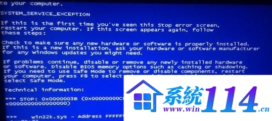 Windows7蓝屏提示0X0000003B_win32k.sys怎 Windows7蓝屏提示0X0000003B_win32k.sys怎