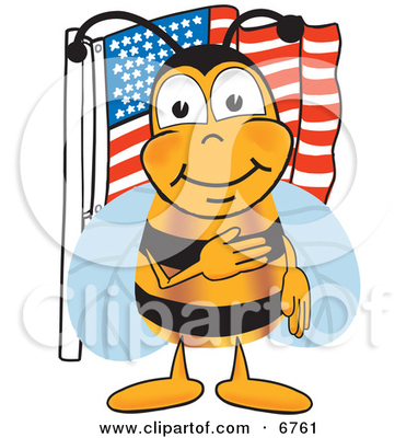 Clipart Picture of a Bee Mascot Cartoon Chara Clipart Picture of a Bee Mascot Cartoon Chara
