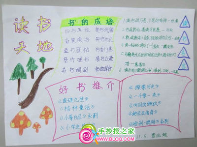 推荐读书内容手抄报