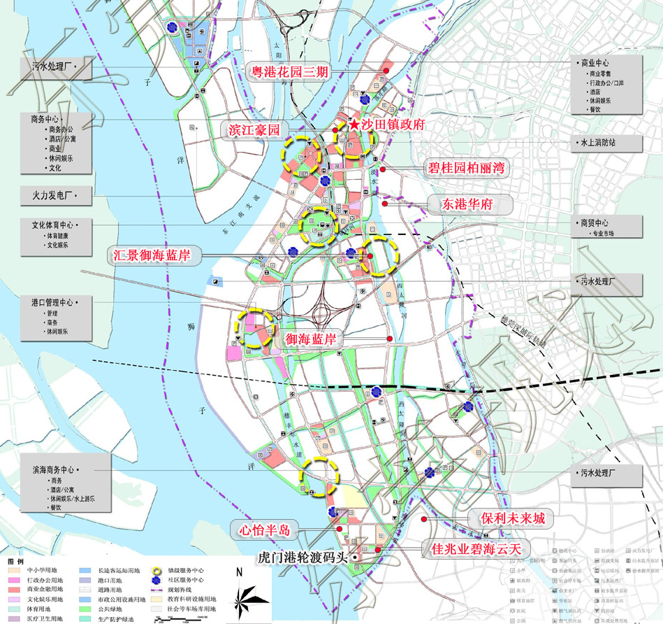 根据《东莞市沙田镇总体规划(2007-2020)》(以下简称《沙田规划》)图片